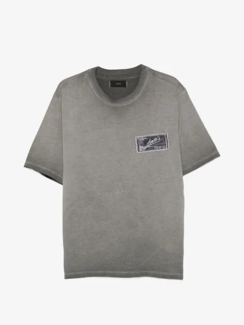 AMIRI faded logo-patch cotton T-shirt
