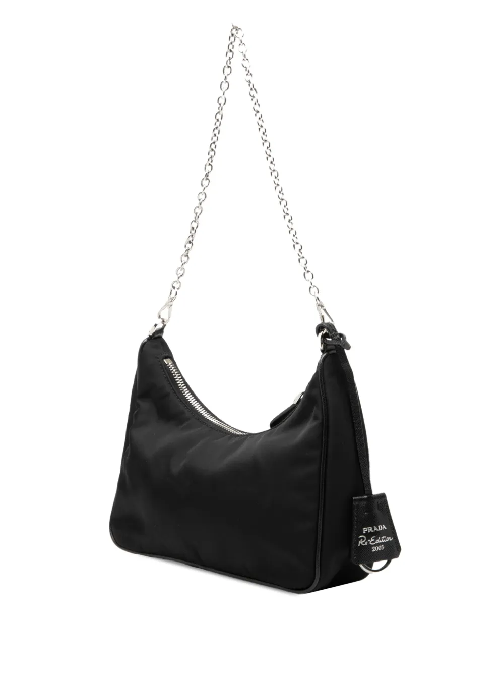  Prada Pre-owned Bolso Satchel Re-edition 2005 De Re-nylon Con Ribete De Piel Saffiano 2019-2026 - Negro 