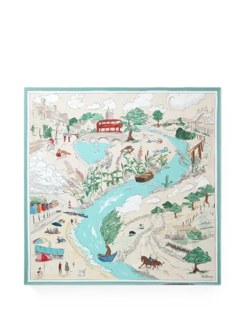 Mulberry Town & Country square scarf