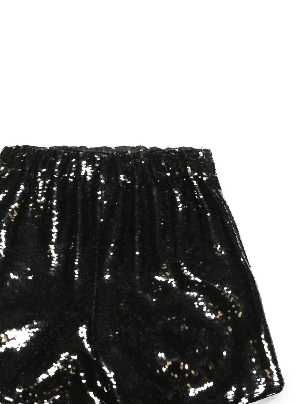 Simone Rocha Sequin-embellished Elasticated Shorts in Black, view 2