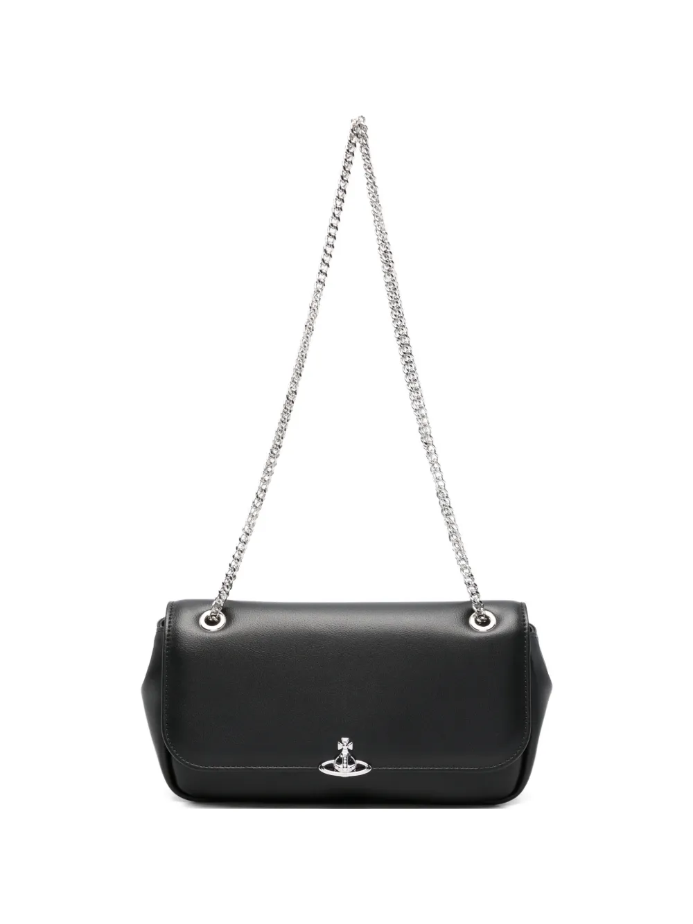 Vivienne Westwood logo-plaque shoulder bag - Nero