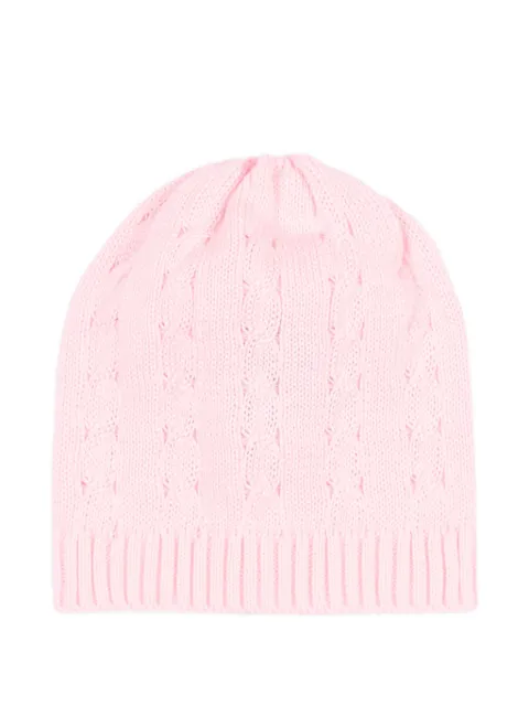 Little Bear cable-knit beanie hat