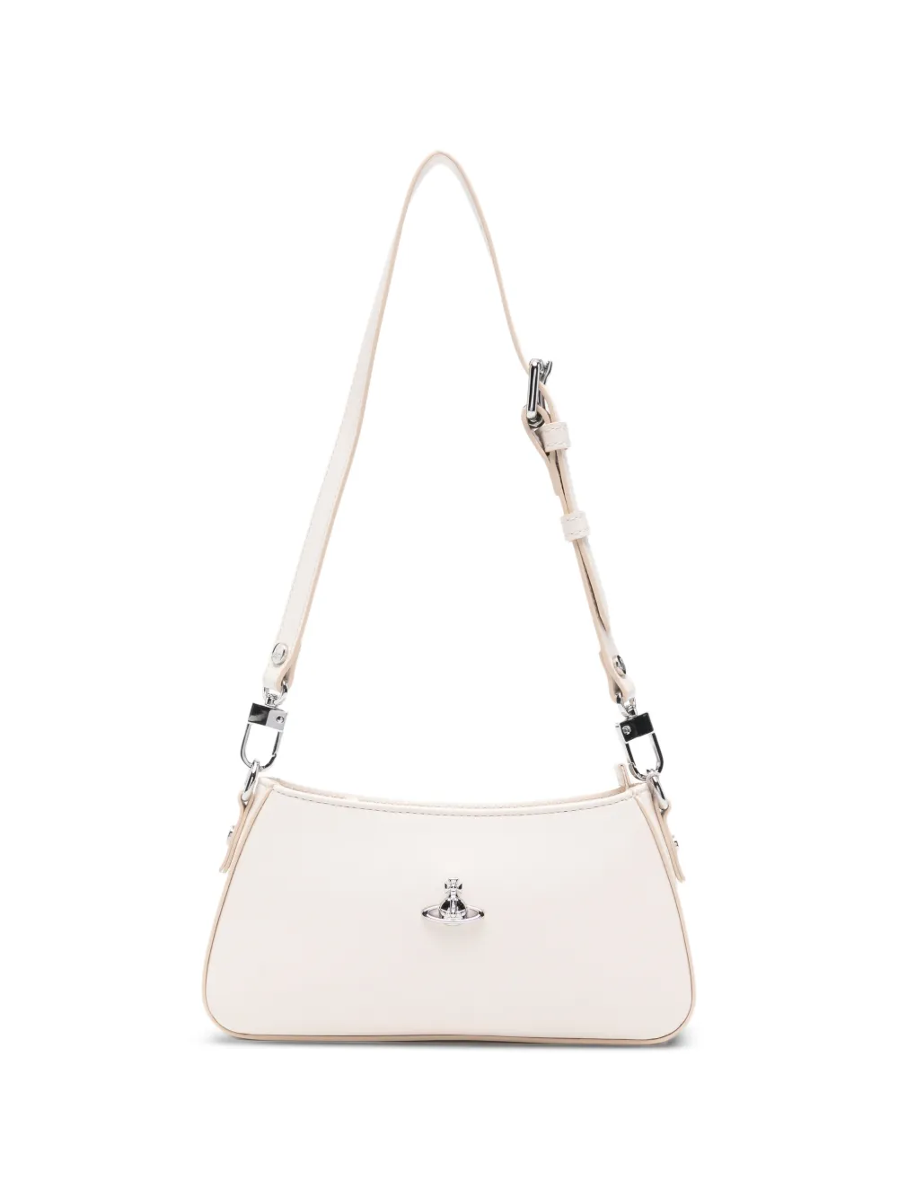 Vivienne Westwood Tasha logo-plaque shoulder bag - Bianco