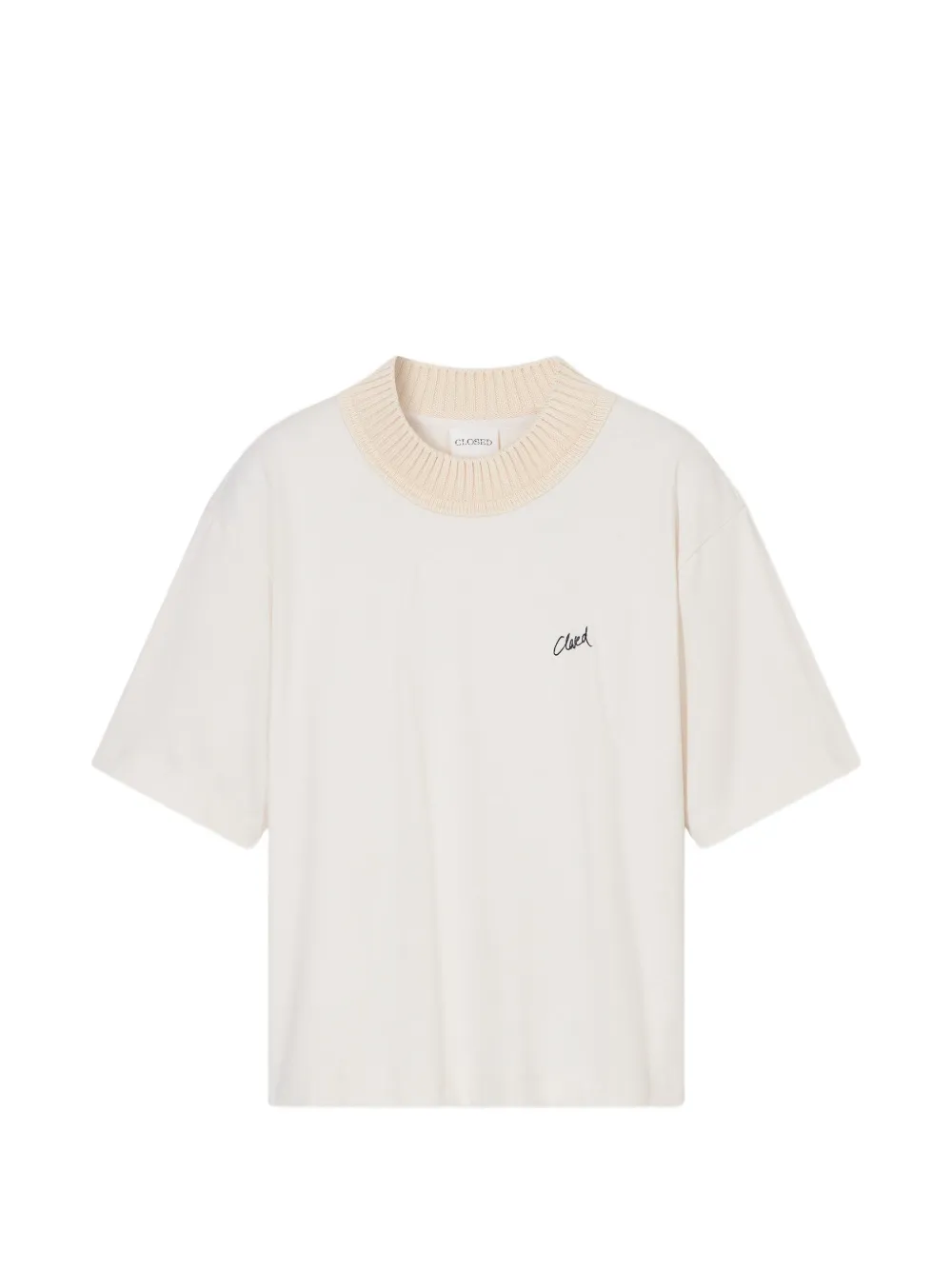 Closed logo-embroidered T-shirt - Toni neutri