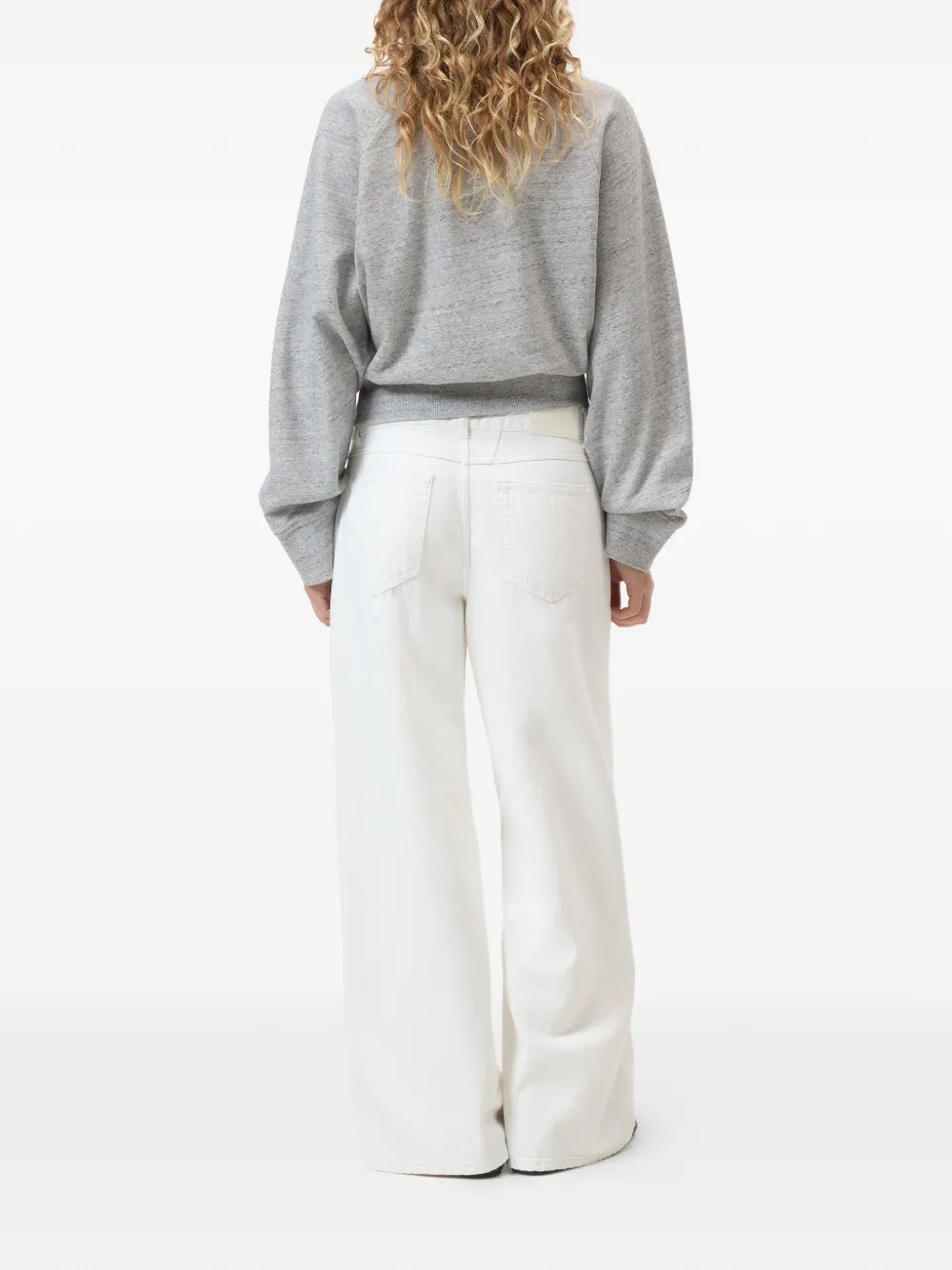 Closed Jayla jeans met wijde pijpen Wit