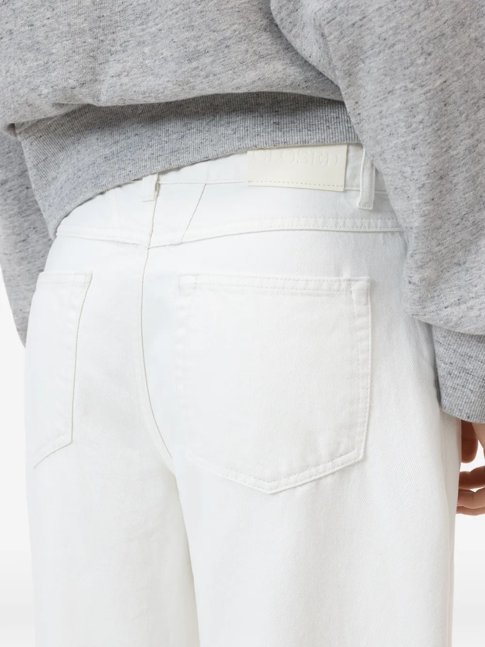 Closed Jayla jeans met wijde pijpen Wit