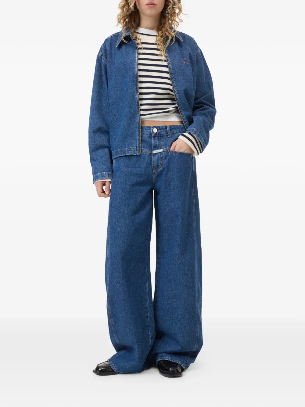 Closed Tori-X jeans met wijde pijpen Blauw