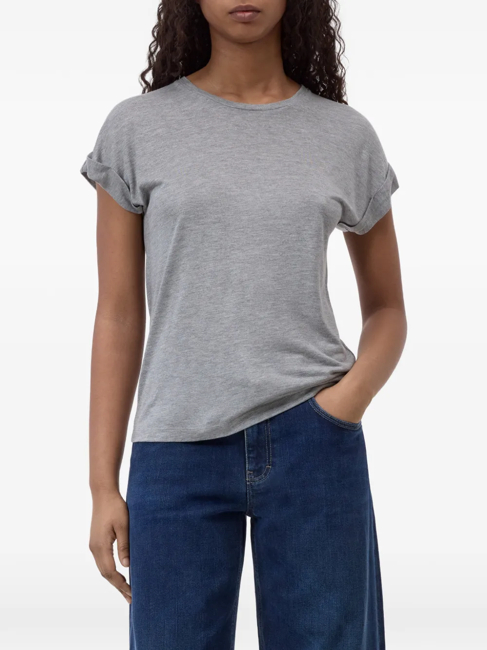 Closed T-shirt met ronde hals Grijs