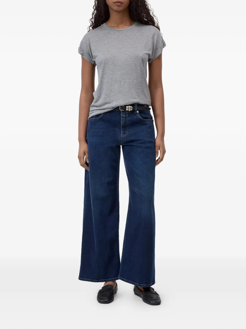 Closed T-shirt met ronde hals Grijs