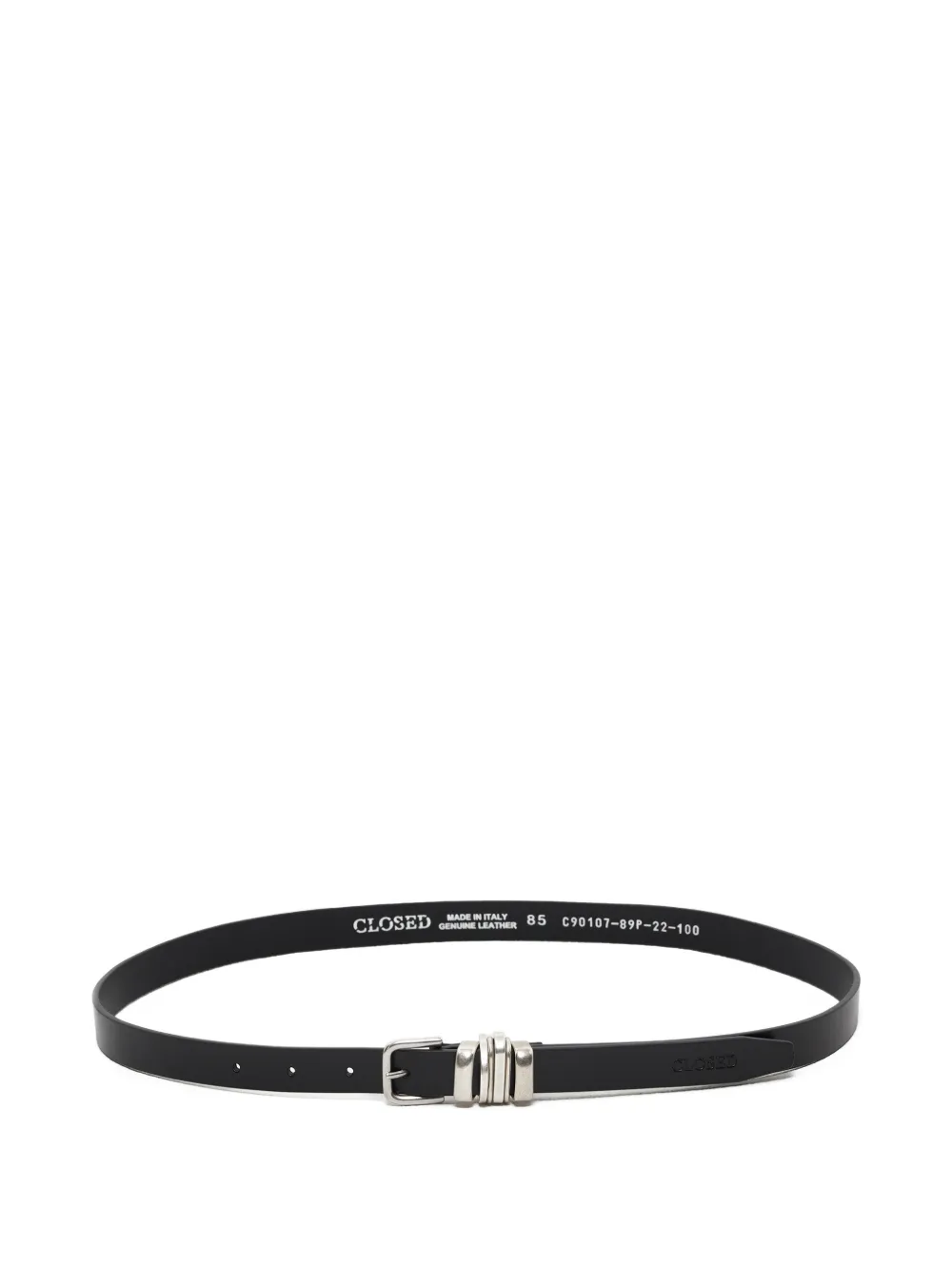 Closed buckle-fastening belt - Nero