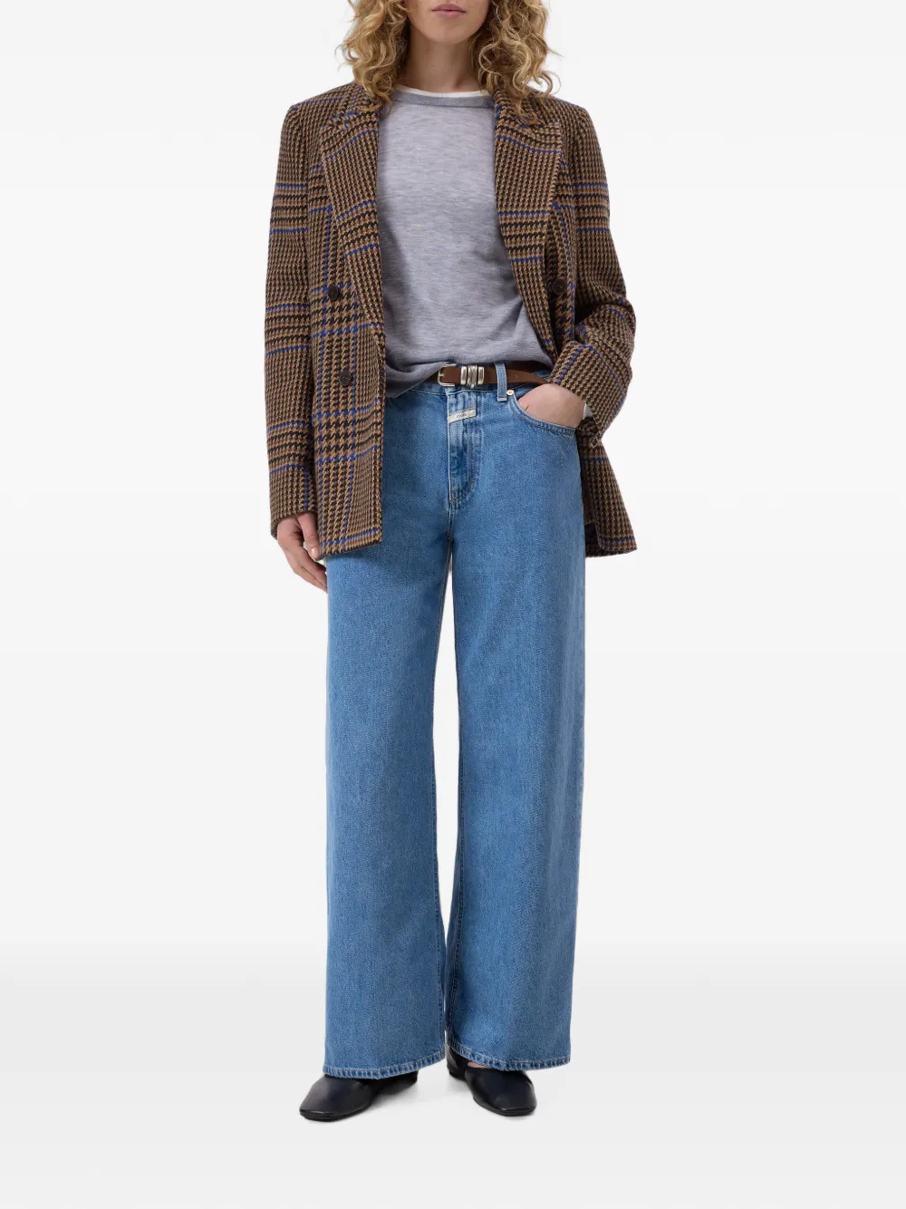 Closed Jayla jeans met wijde pijpen Blauw