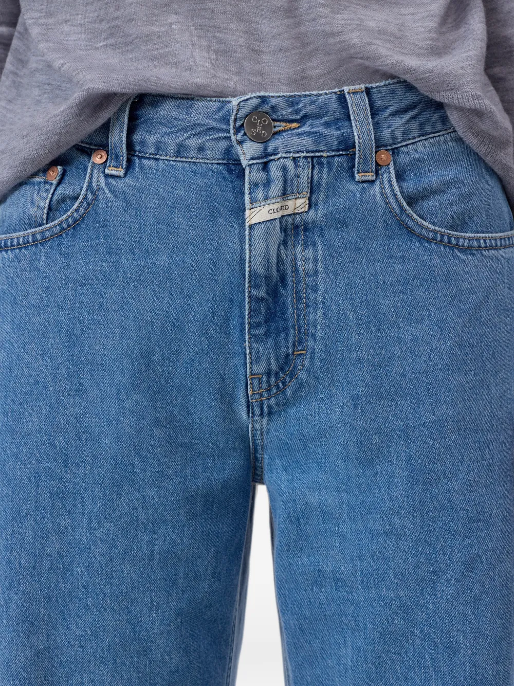 Closed Jayla jeans met wijde pijpen Blauw
