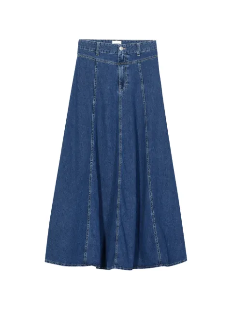 Closed panelled maxi skirt