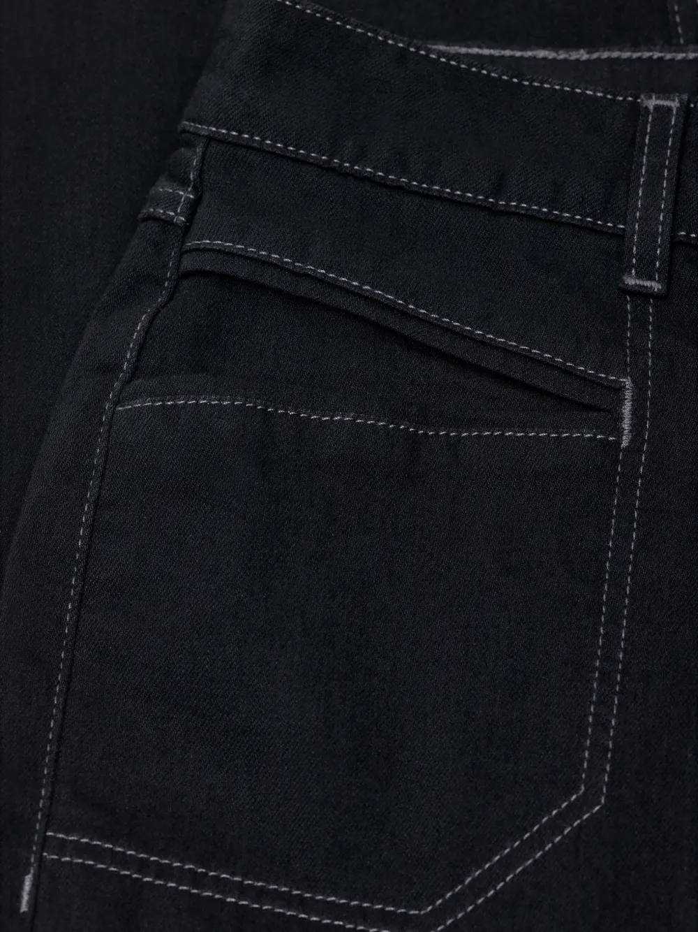 Closed Mira-X jeans met contrasterende stiksels Zwart