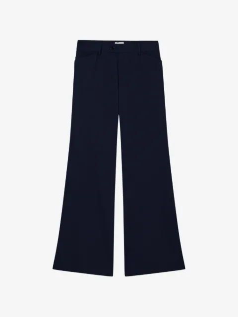 Closed Flye flared-leg trousers