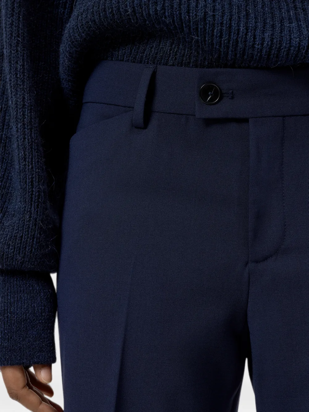 Closed Flye flared broek Blauw