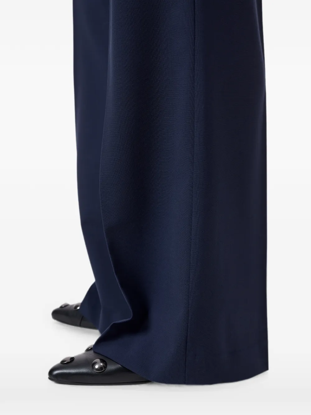 Closed Flye flared broek Blauw