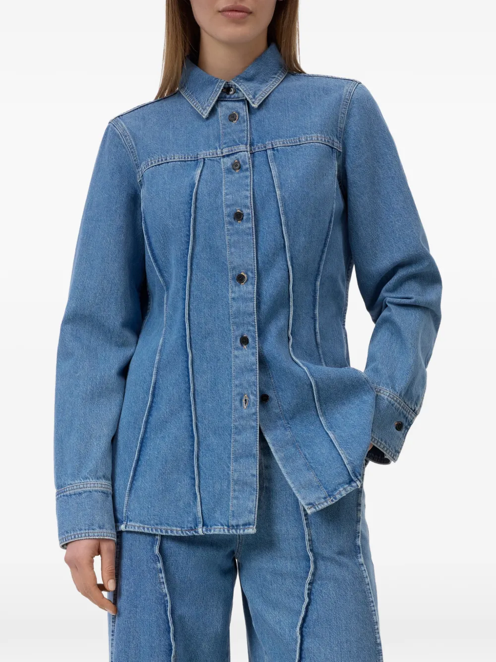 Closed Denim overhemd Blauw