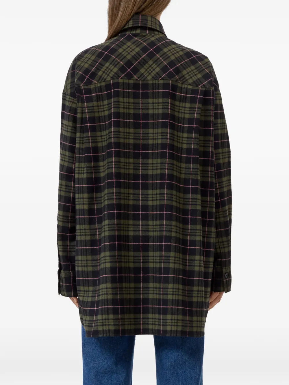 Closed Oversized geruite overhemd Groen