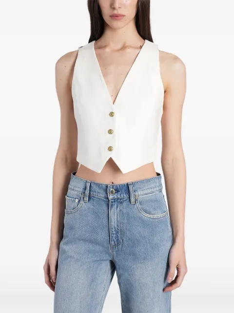 alice + olivia Donna button-up vest