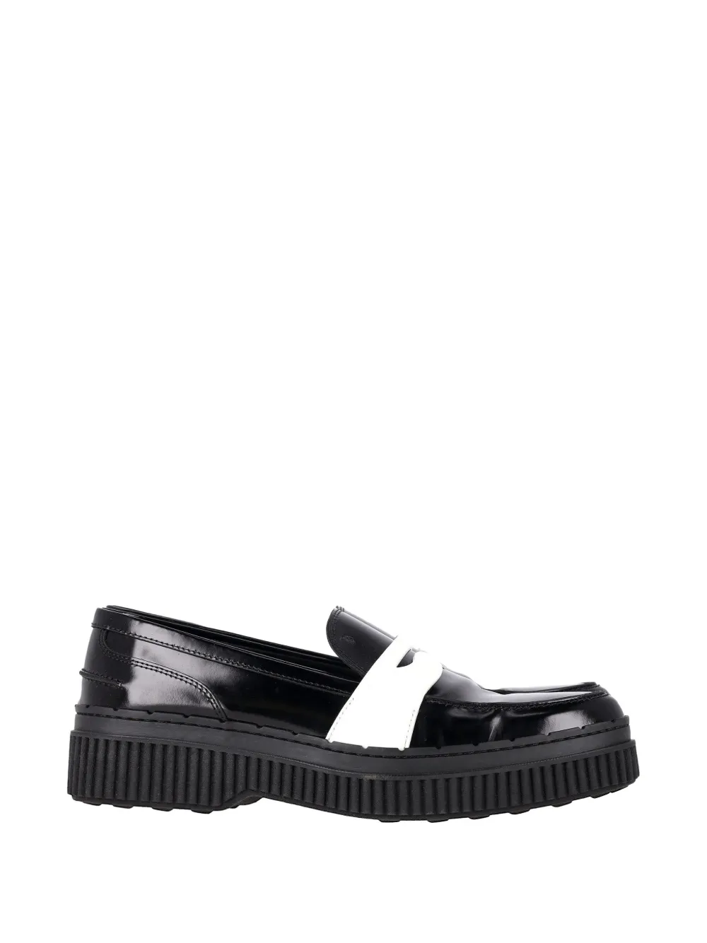 Tod's Vintage platform Penny loafers - Schwarz