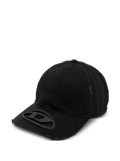 Diesel Oval D ripped baseball cap