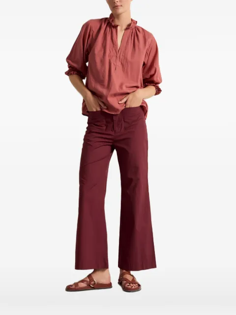 mare di latte Sapho ruffled-trim blouse