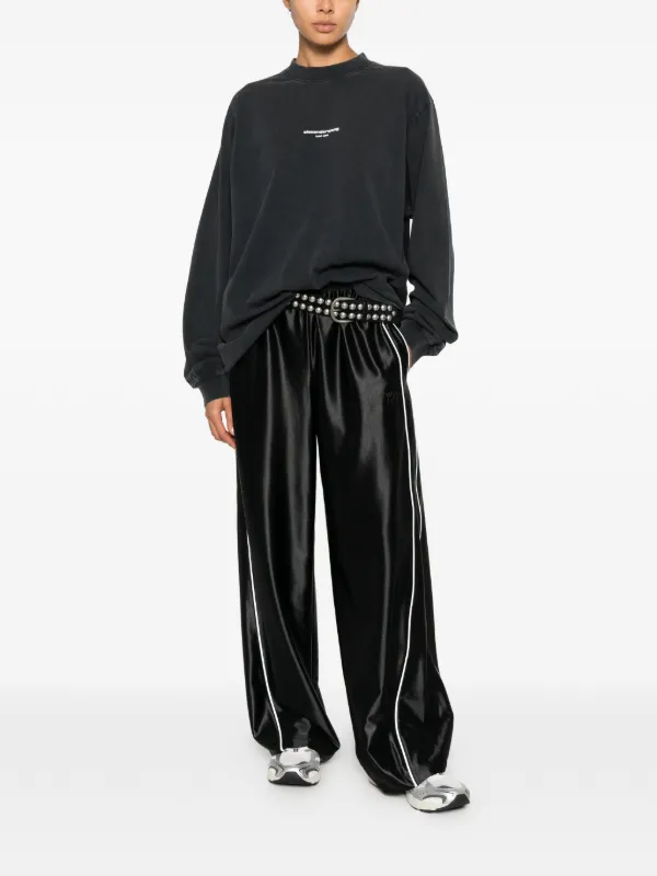 Alexander Wang ロゴ ロングTシャツ | ブラック | FARFETCH JP