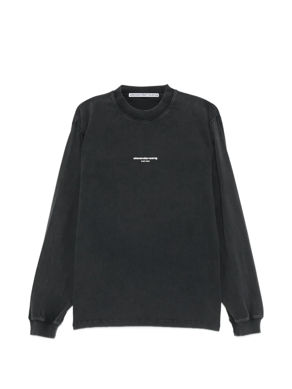 Alexander Wang ロゴ ロングTシャツ | ブラック | Image 1