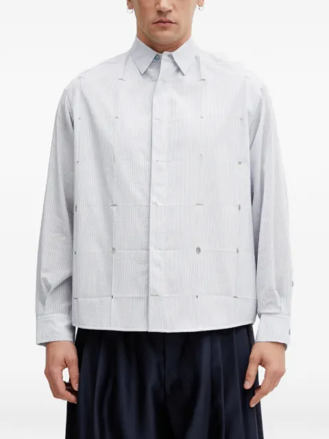 Ader Error camisa a rayas verticales