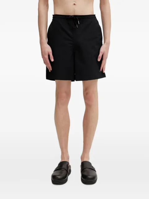 Fred Perry ripstop-texture logo-embroidered shorts