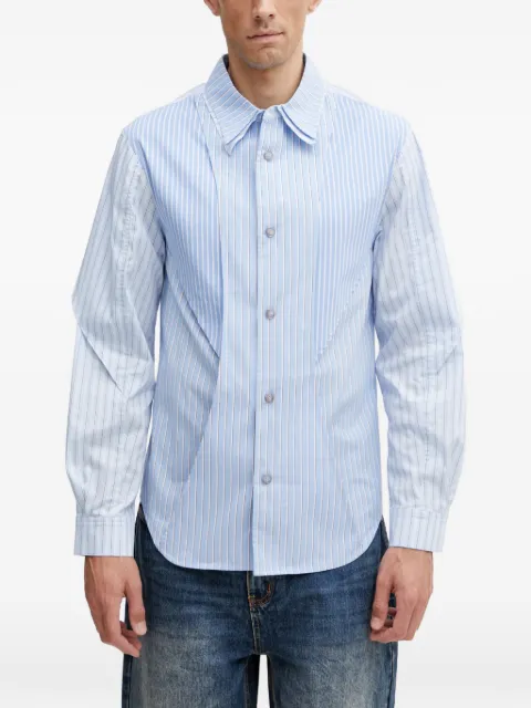 Andersson Bell stripe-pattern layered-detail shirt