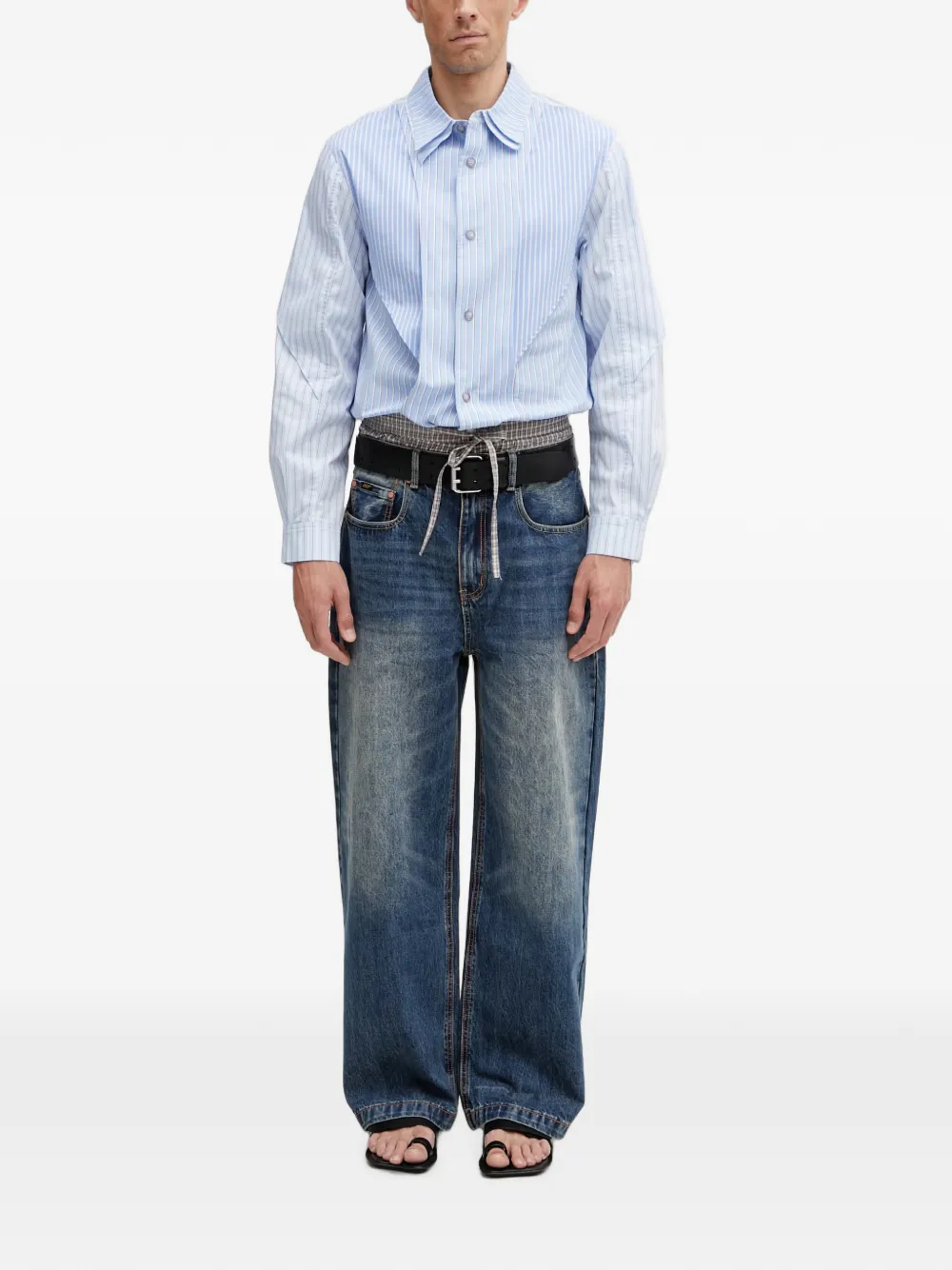  Andersson Bell Camisa A Rayas - Azul 