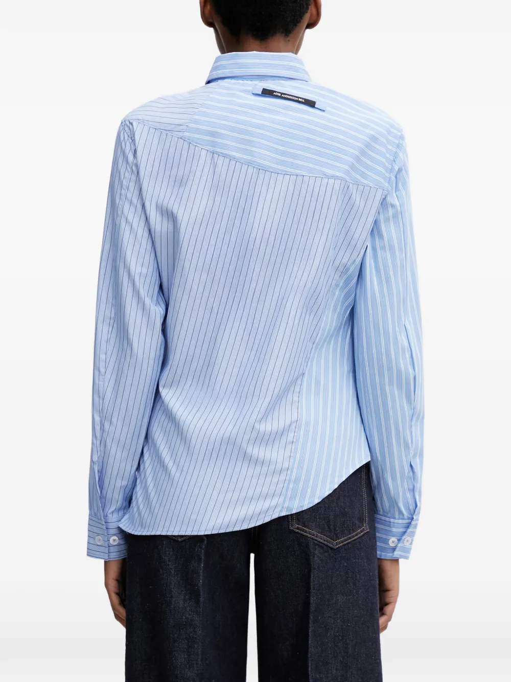 Andersson Bell Breeze asymmetrisch gestreepte blouse Blauw