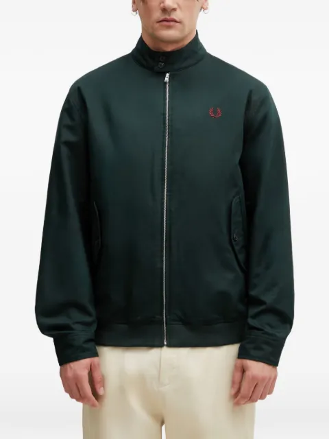 Fred Perry logo-embroidered Harrington jacket