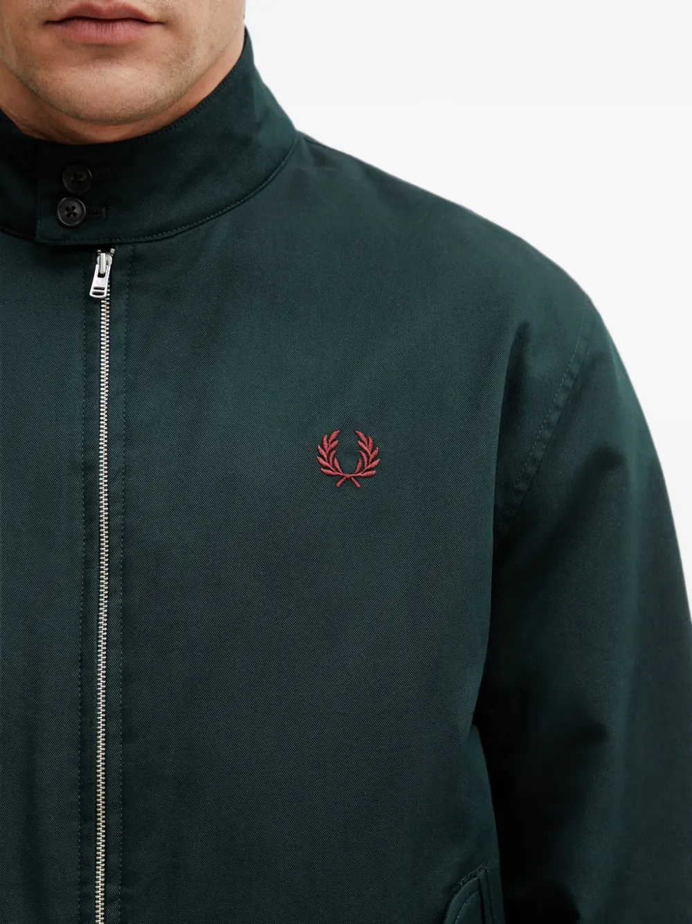 Fred Perry Jack met geborduurd logo Groen