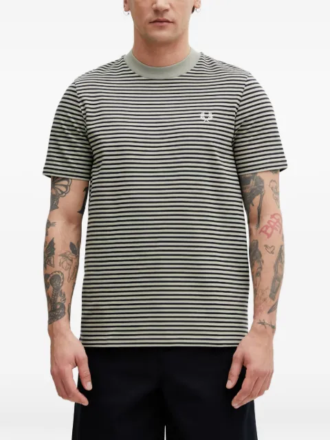 Fred Perry striped Laurel Wreath T-shirt