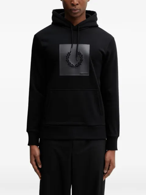 Fred Perry logo-patch hoodie