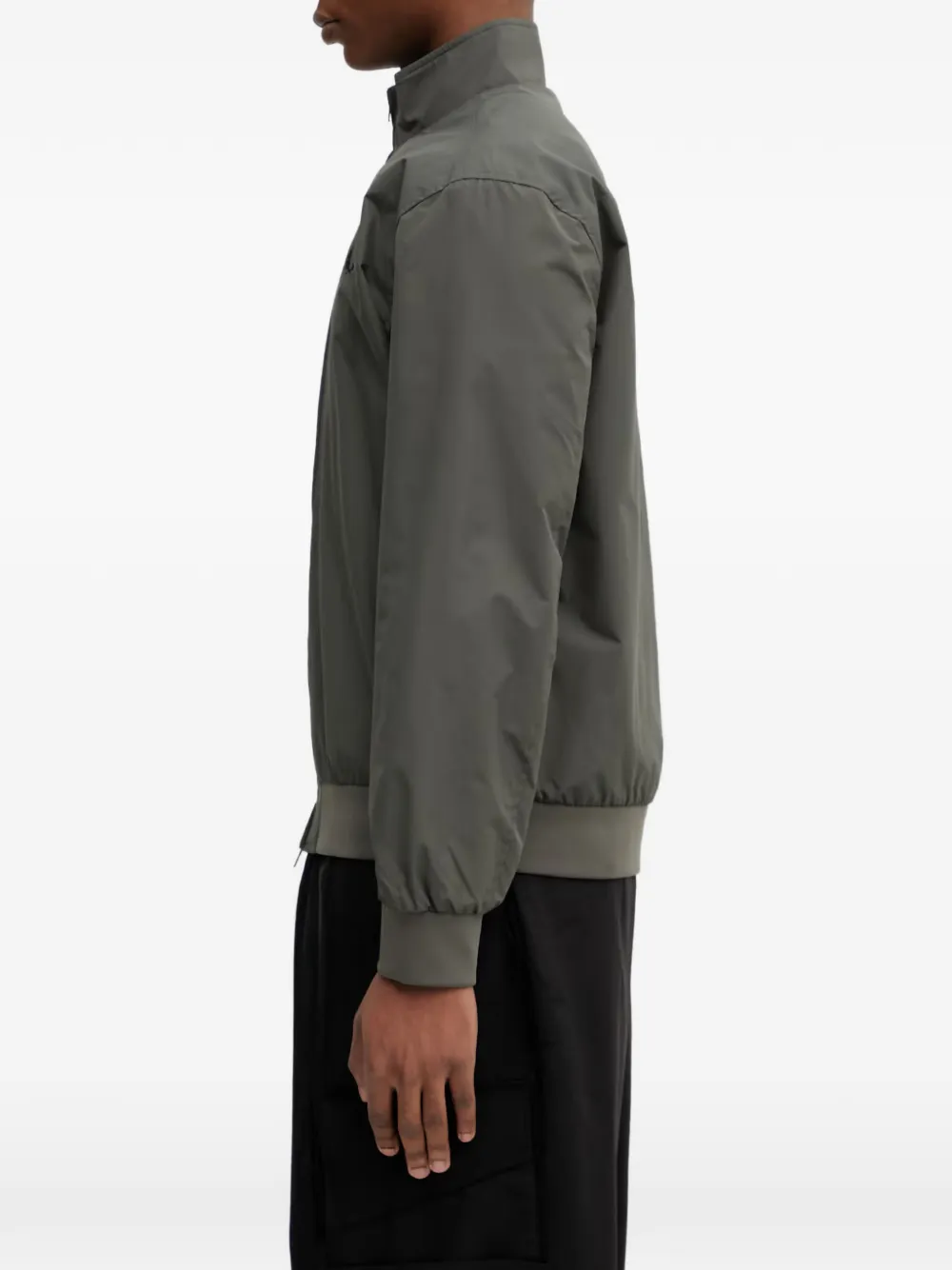 Fred Perry Jack met geborduurd logo en rits Groen