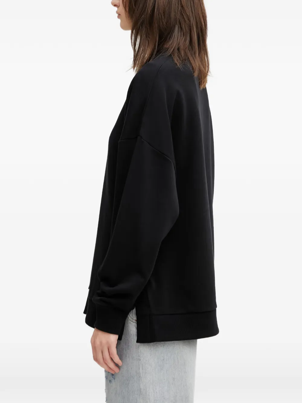  Fred Perry Logo-embroidered Sweatshirt - Negro 