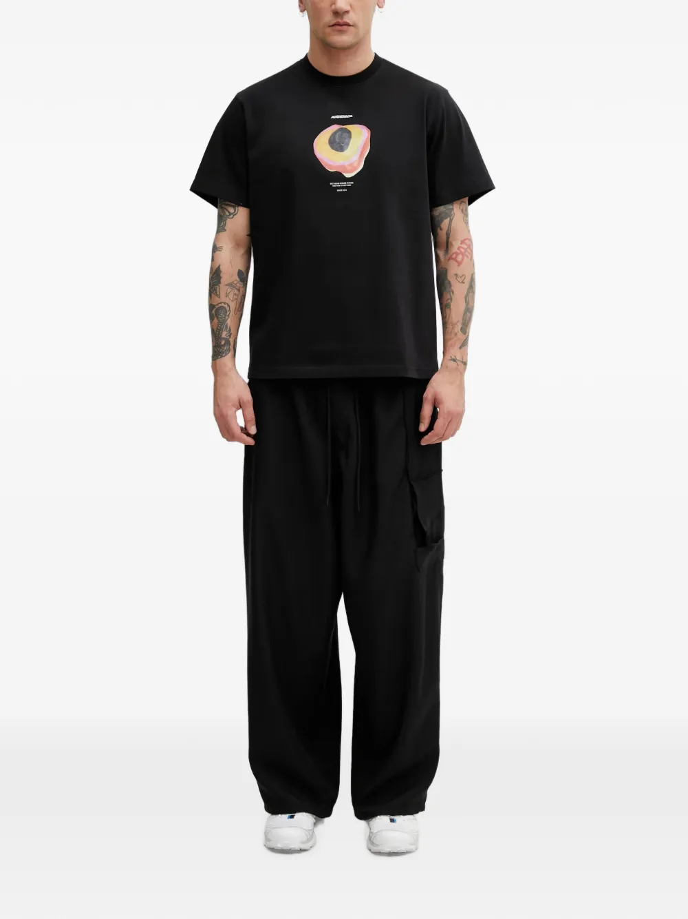 Ader Error Dimension Ball graphic-print T-shirt | Black | FARFETCH