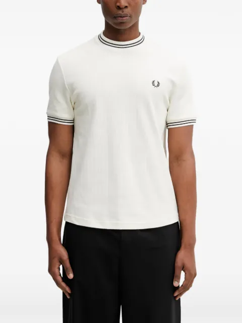 Fred Perry ribbed jersey T-shirt