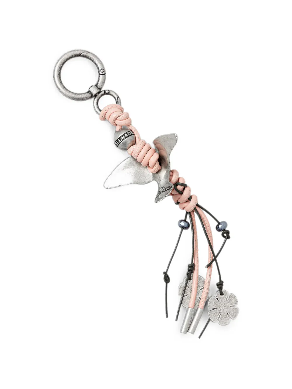Andersson Bell Lucky Bird Flower-detail Keyring In Multi