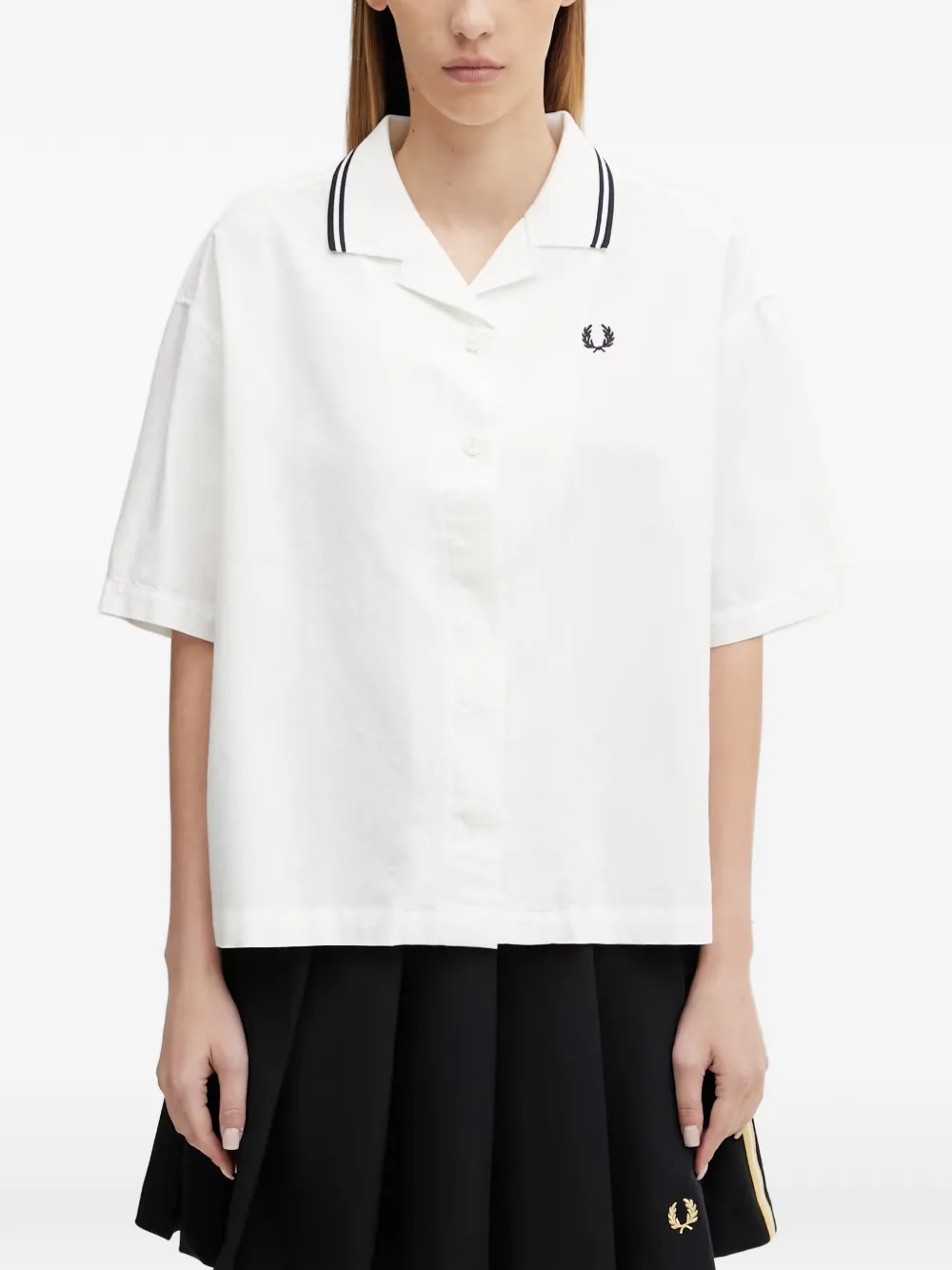 Fred Perry short-sleeve shirt - Bianco