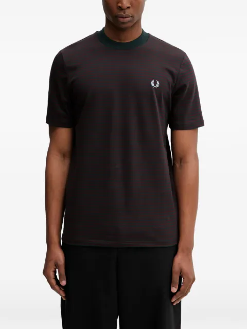 Fred Perry striped Laurel Wreath T-shirt