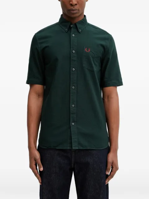 Fred Perry logo-embroidered short-sleeve shirt