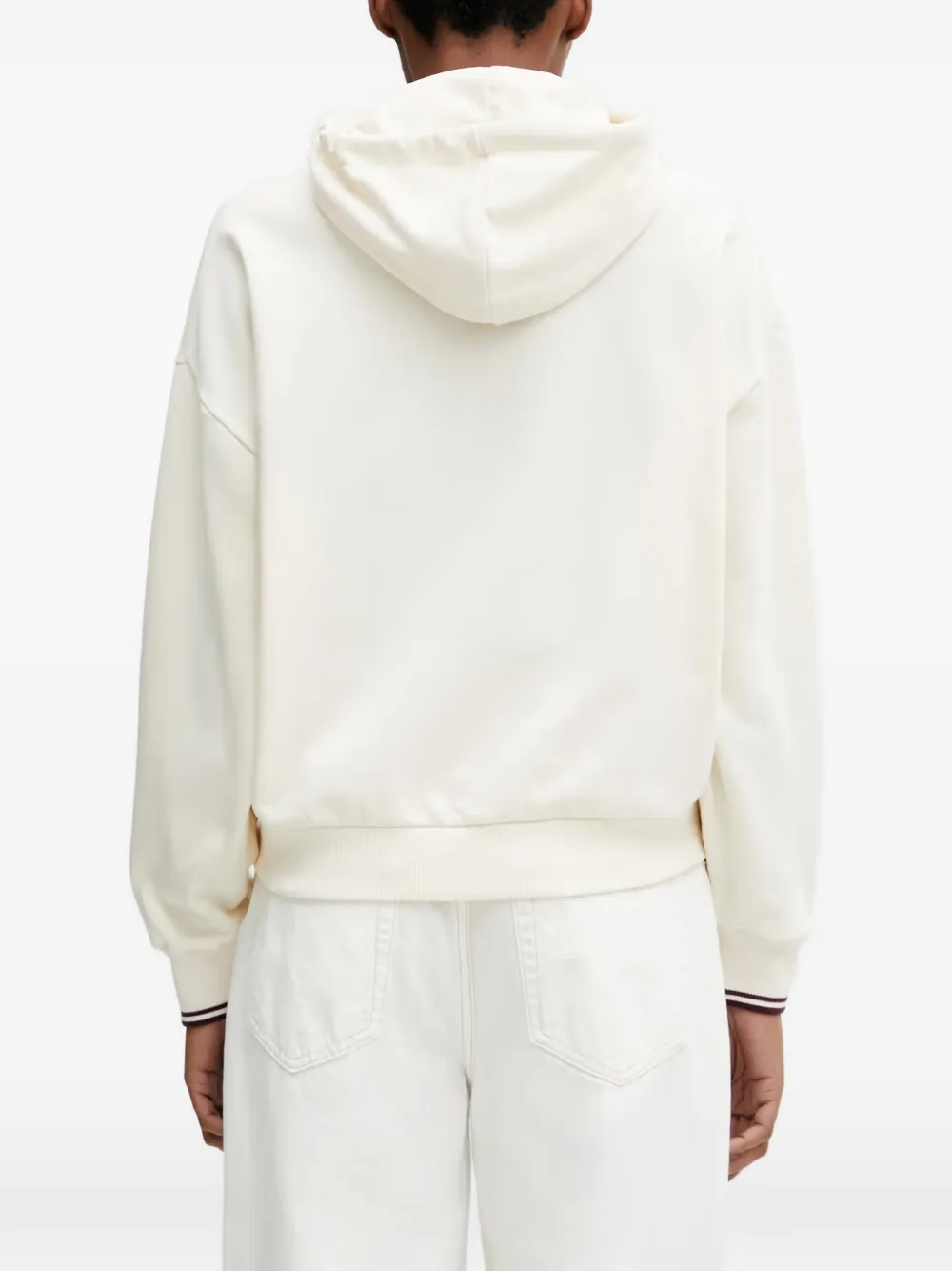Fred Perry Hoodie met geborduurd logo Beige