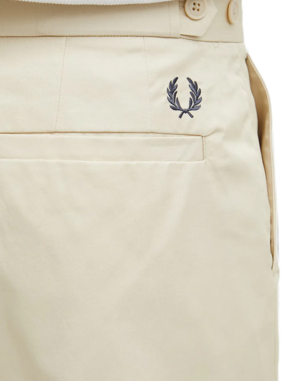 Fred Perry Twill shorts met omslag Beige