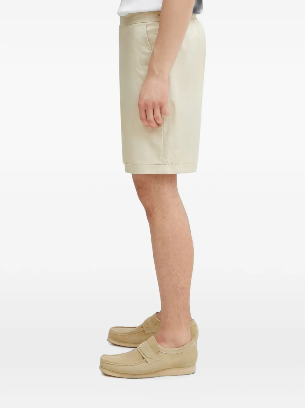 Fred Perry Twill shorts met omslag Beige