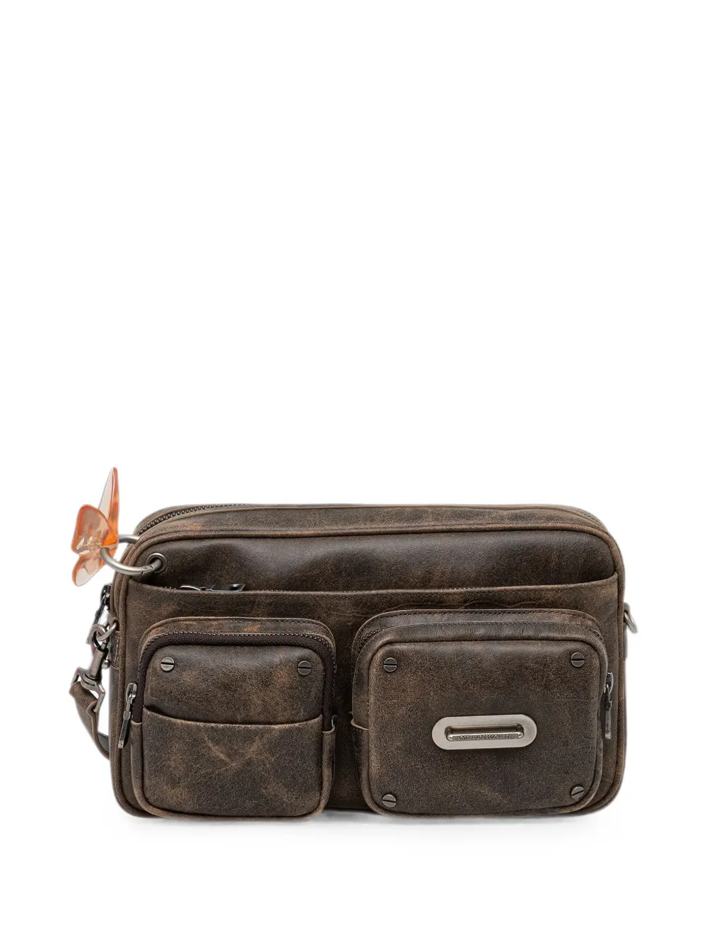 Andersson Bell Butterfly multi-pocket shoulder bag - Marrone